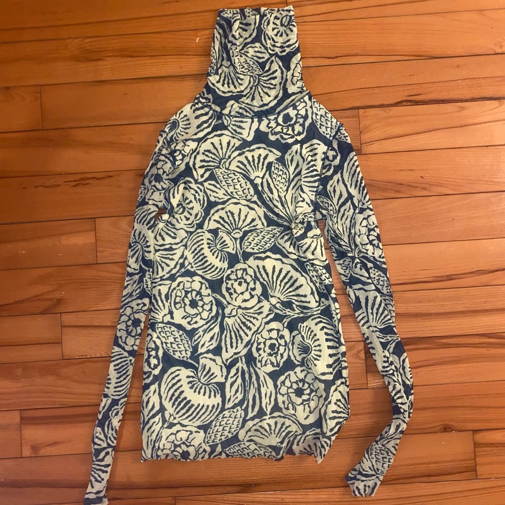 Jean Paul Gaultier Fuzzi Mesh Turtleneck top